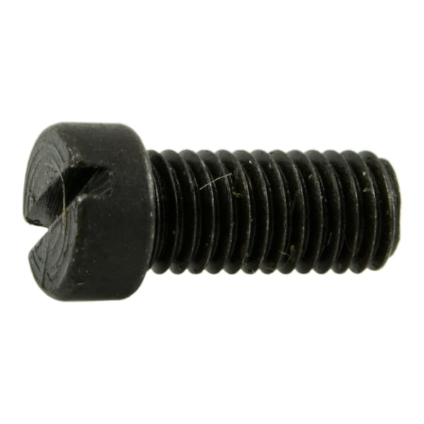 Midwest Fastener #6-48 x 5/16 in Slotted Fillister Machine Screw, Black Oxide Steel, 12 PK 32913 - main